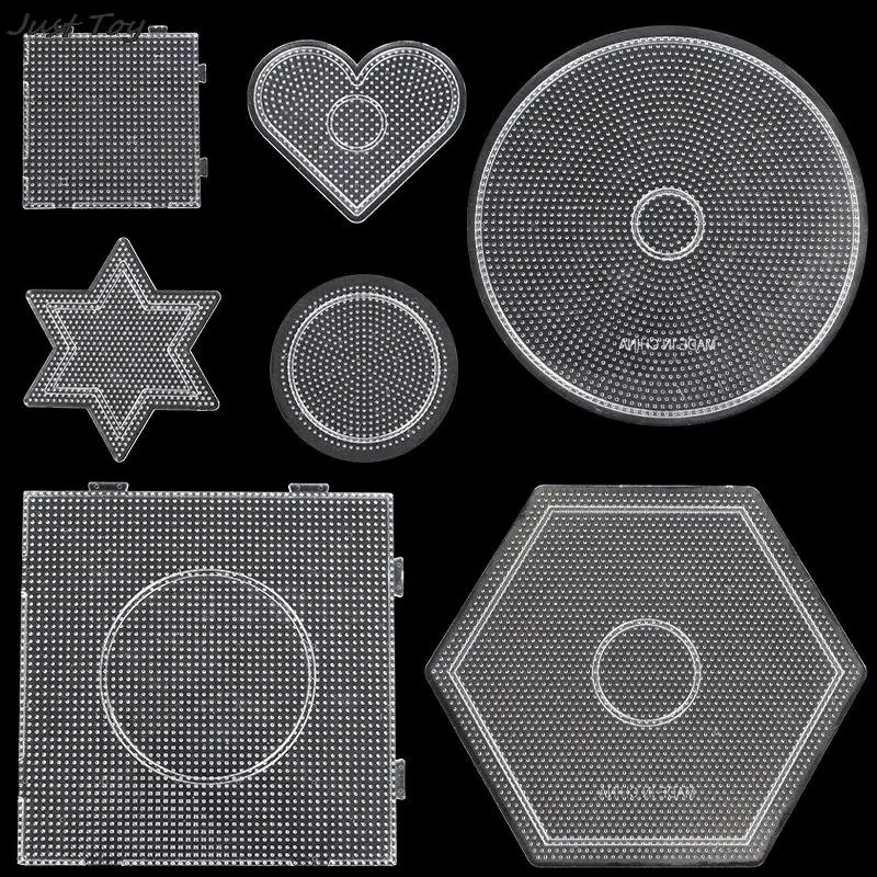 7 Arten 2,6mm Perlen-Platten für Hama-Perlen, Lernspielzeug, Puzzle, Schmelzperlen-Bastelset, DIY-Schablonen – Detail 1
