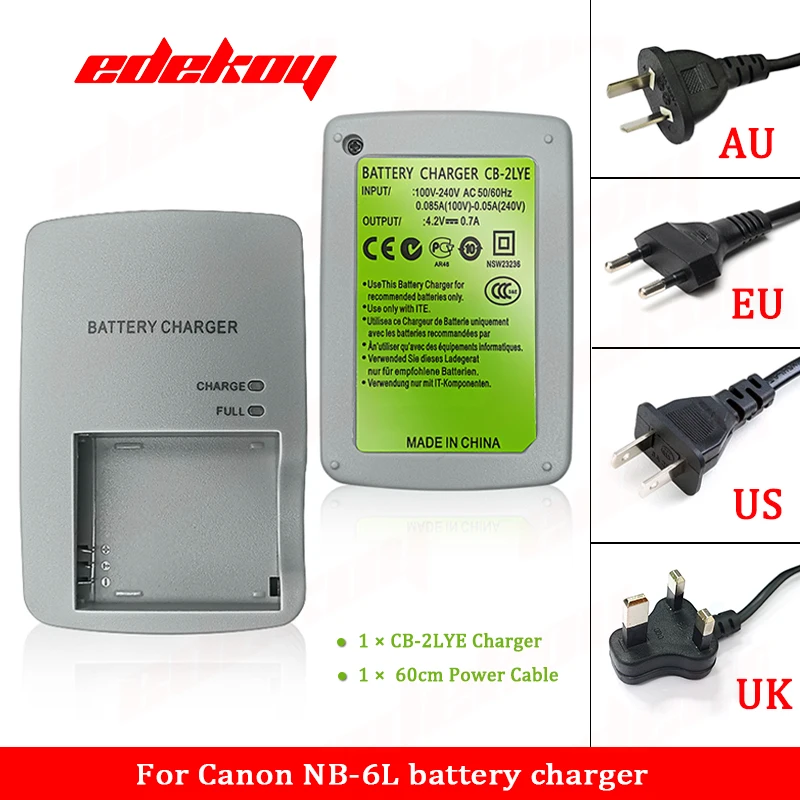 DSTE NB-6L NB6L NB-6LH batterij en oplader compatibel met Canon PowerShot SX170 IS SX510 DSTE NB-6L NB6L NB-6LH batterij en oplader compatibel met Canon PowerShot SX170 IS SX510
