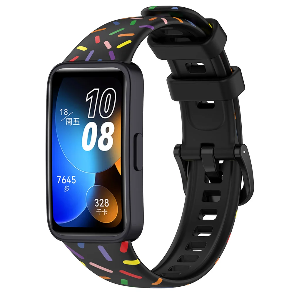 Silikon armband für Huawei Band 8 Armband Smartwatch Armband für Huawei Band8 Armbänder Armband Armband Sport Ersatz