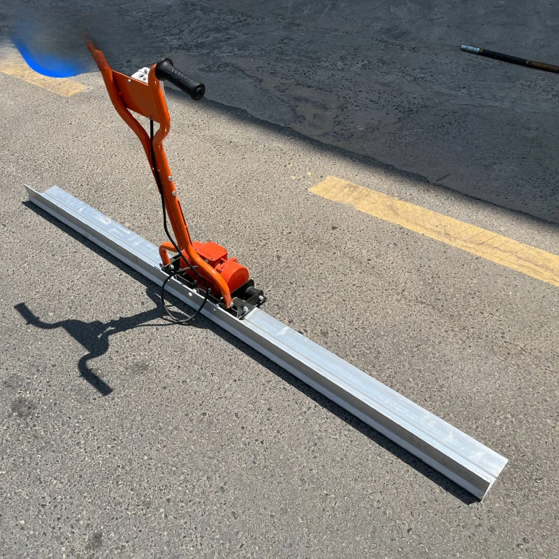 Concrete Floor Leveling Engine Vibration Ruler Aluminum Alloy Handheld Roof Cement Smoothing Hardening Tool High