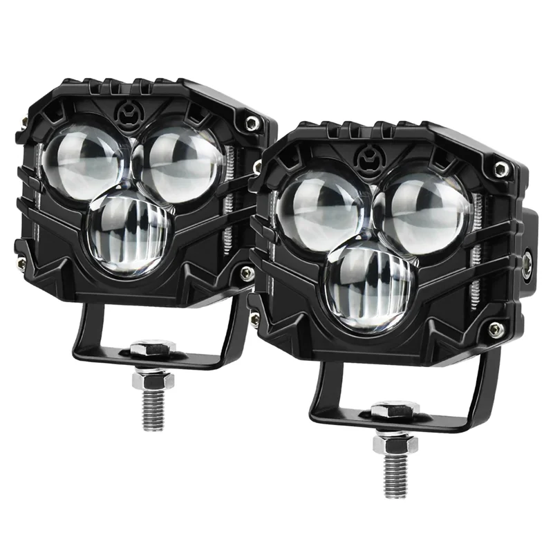 

3 Inch LED Pod Lights, Off Road Light Pods With Projector Spot Ditch Light LED Cube Lights For Trucks SUV UTV Boat