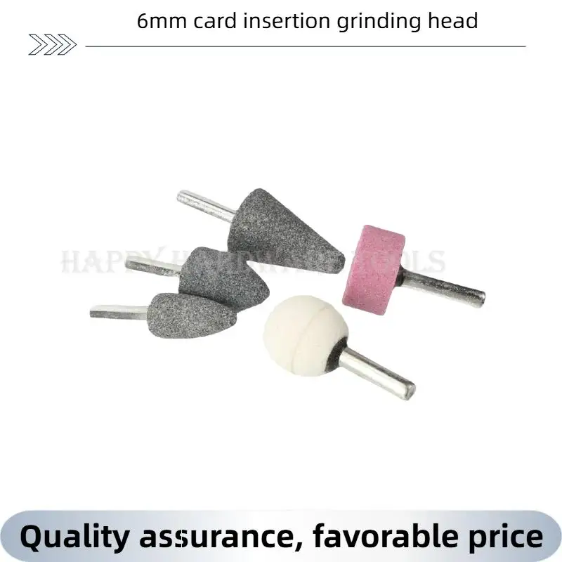 5 Buah Penggiling Batu Gigi yang Dipasang di Gigi, Hijau Merah Muda ​ Batu Putih Untuk Kontur Dan Pembentukan Porcelain Metal Shaft