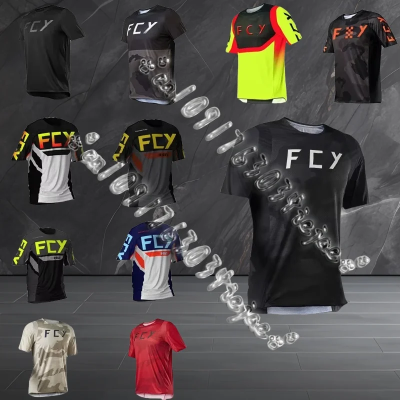 

Cycling Jersey AykwFox Downhill Jersey Mountain Bike Motorcycle Crossmax Clothing MTB Jersey Ciclismo Mountain Bike Short sleeve
