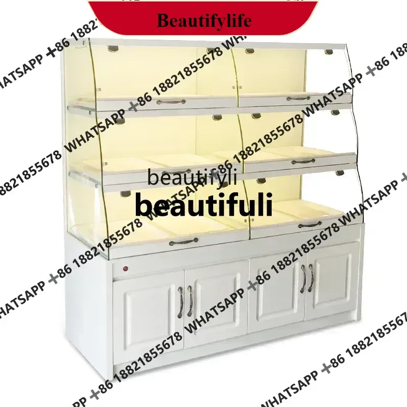 

zzCustomized Bread Display Cabinets Drawer-Style Zhongdao Glass Commercial Side Cabinet Cake Shop Shelf Display Stand
