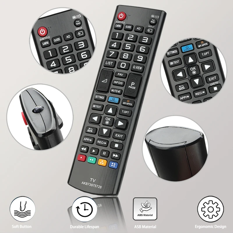 Dla AKB73975728 LG-TV-pilot-zamiennik, dla LG TV 32 ln570 42 ln570 47 ln570 50 ln570 42 lb570 47 lb570 47 lb570 47 lb580 50 lb570