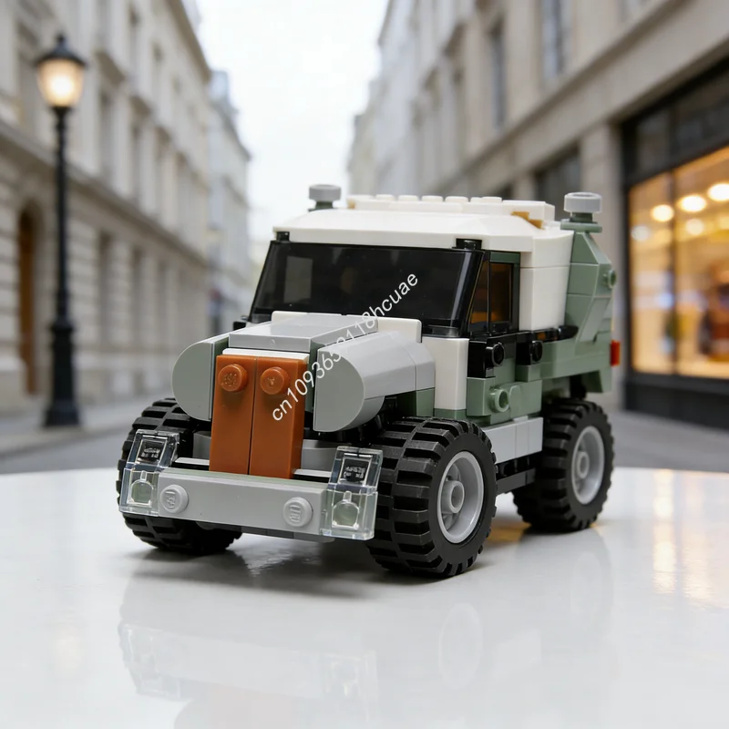 

180 деталей MOC «Мад-трак» из серии «Юрский период», конструктор, архитектурные блоки, рождественские подарки, игрушки для сборки своими руками, креативный конструктор, развивающая игрушка