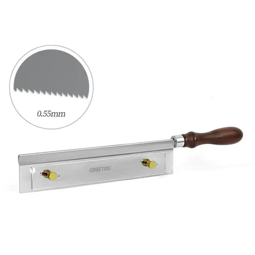 Imagen 2 del producto Instalación de cables de traste, herramienta de reparación de trastes, sierra Manual de traste de guitarra, sierra de ranura de traste de guitarra acústica y eléctrica, mango de madera