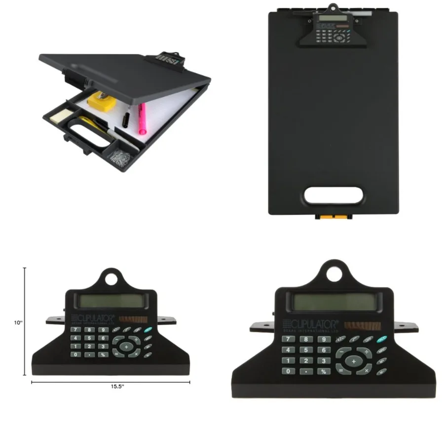 

Clipcase Calculator Storage Clipboard, Black