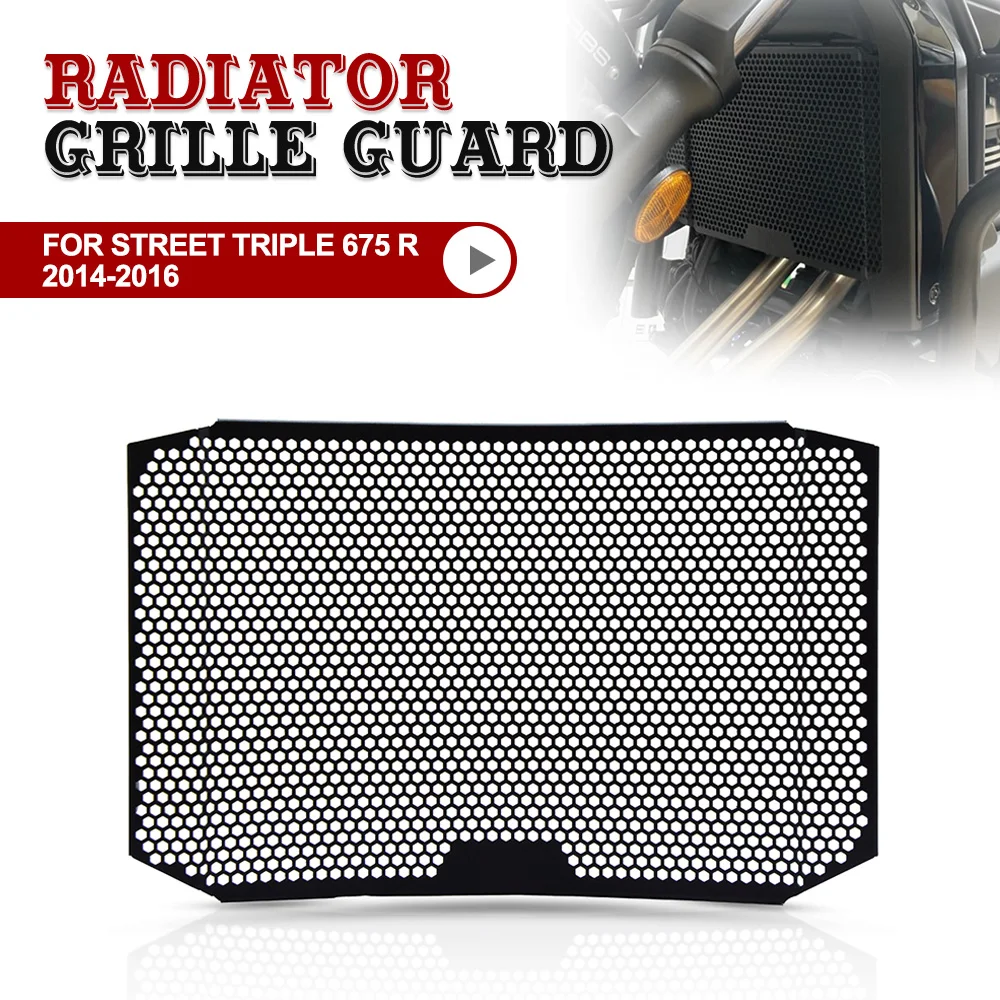 

For Street Triple 675 R 2014 2015 2016 Street Triple RX Motorcycle Radiator Grill Guard Protection Cover Cooler Protector Cover