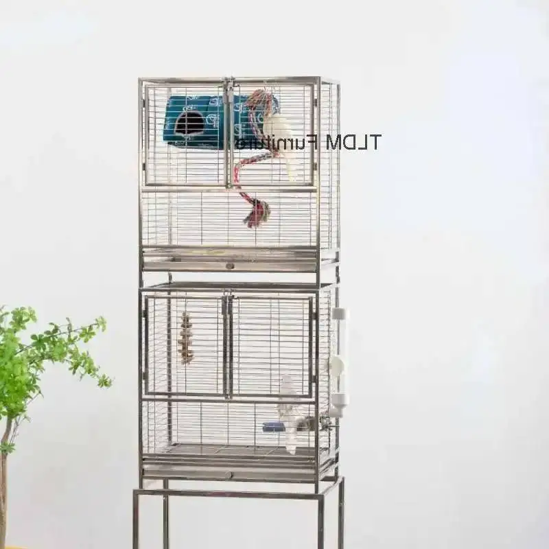 

Клетка для домашних животных из нержавеющей стали, клетка для птиц, бутик для попугаев, высококачественная специальная кожа тигра, пион, Xuanfeng, роскошная вилла, птичье гнездо