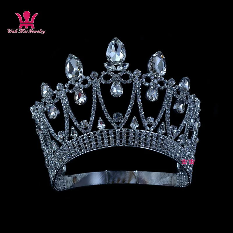 Crowns Original Rhinestone Crystal Mrs Beauty Pageant Contest Crown Weddings Events Bridal Hair Accessories Queen Princess Style