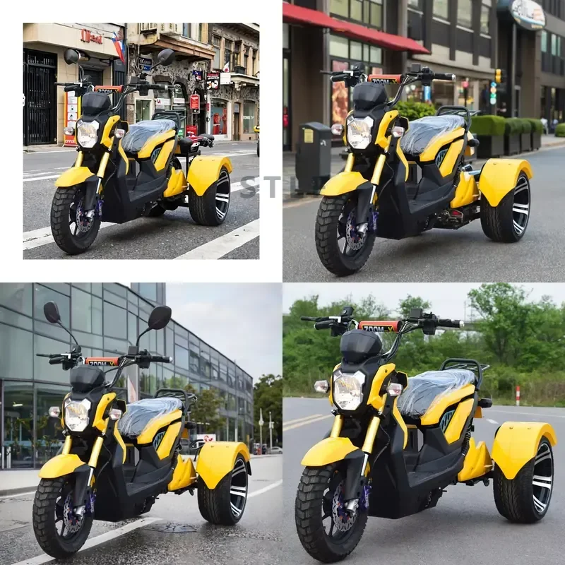STROVAN 1000W/1500W Powerful Electric Trike Removable 60V Fashionable Battery Good Quality Double Seat 3-Wheel Open Body