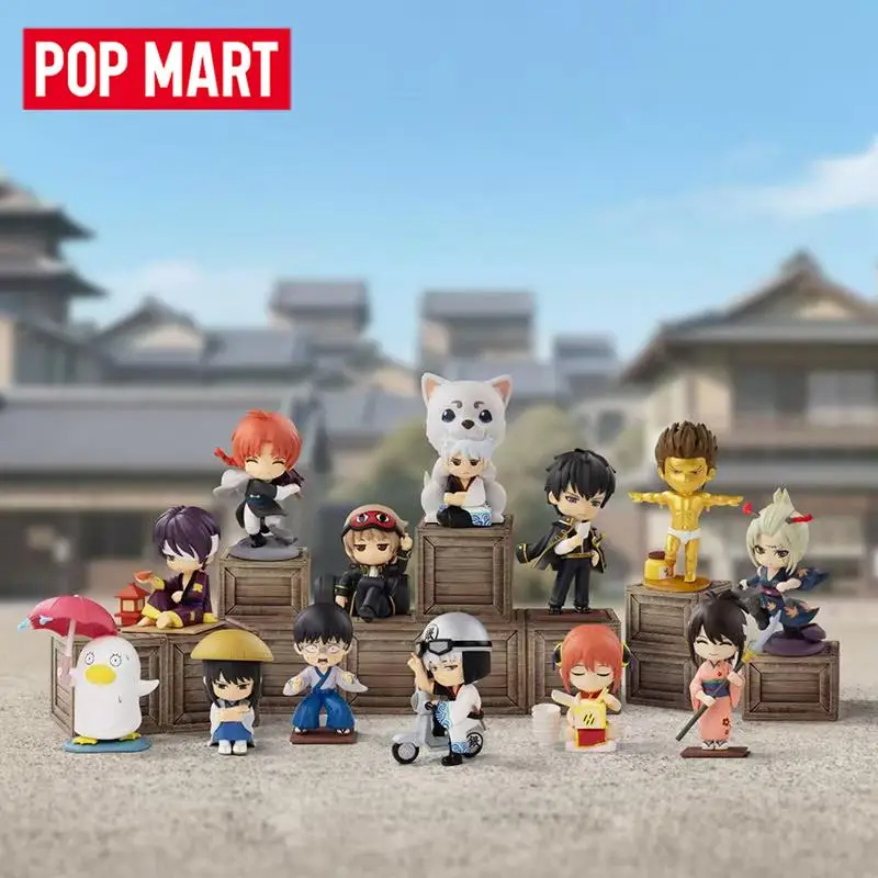 

POP MART Gintama WELCOME TO YOROZUYA Series Blind Box Mystery Box Toys Kawaii Ornaments Figurines Desktop Collection Gifts Dolls