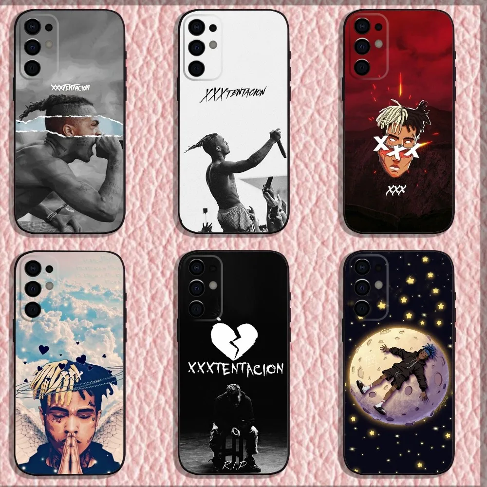 Rapper X-XXXTentacionS Phone Case For Samsung S24,S21,S22,S23,S30,Ultra,S20,Plus,Fe,Lite,Note,10,9,5G Black Soft Shell