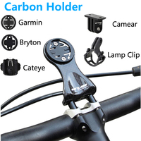 Carbon Mount gps Garmin Edge 200 520 820 Cateye Bicycle Computer Holder Bryton Rider 310 530 Cycling Bike light lamp Clip Camera