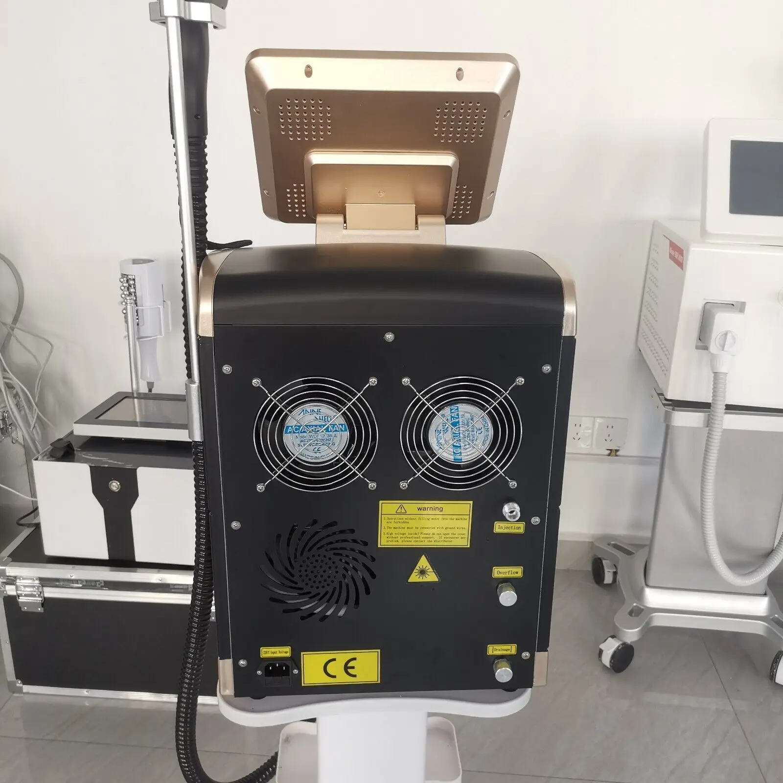 Máquina profesional de depilación láser de titanio y hielo con diodo, dispositivo portátil de Alejandrita 808 755 1064, eliminación permanente de 3 ondas