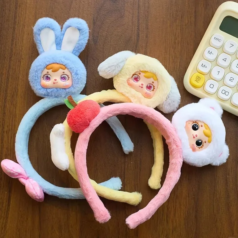 Seri Aksesoris Rambut Samuel Animals Hairband Plush Blind Box Dekorasi Boneka Lucu Mainan Trendi Kotak Misteri Hadiah Kejutan untuk Gadis