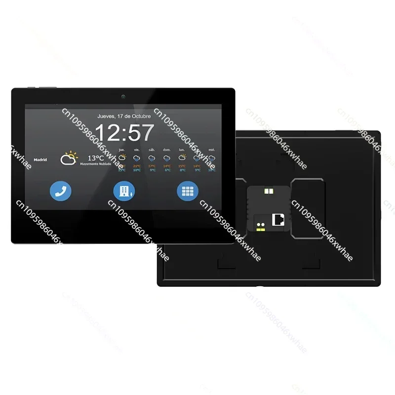 

Smart Home Flush Mount 10 Inch Plastic Case PoE RS485 Android Touch Control Wall Panel Smart Home