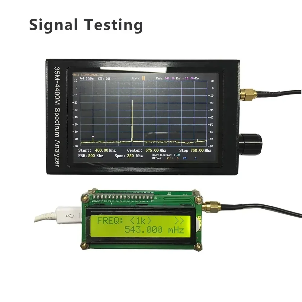 35MHz-4400MHz Real Time Spectrum Analyzer repeaters with Oscilloscope Function and 4 Channels - Ideal for RF Analysis