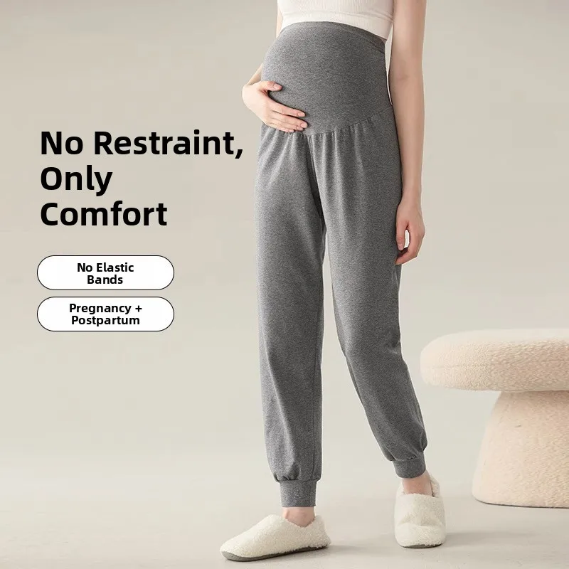 

Теплые брюки для беременных, домашние, для отдыха, длинные, не для родов, комфортные, термобелье, большие размеры, базовый слой