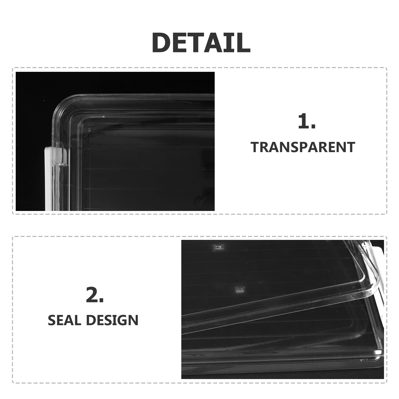 

1pc A4 Document Organizer Box Pet File Storage Case With Buckle Lid Waterproof For Papers Files Crafts Supplies Tool Photo