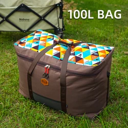 100L Large Capacity Outdoor Camping Duffel Bag for Tent Sleeping Bag Storage Road Trip Gear Organizer