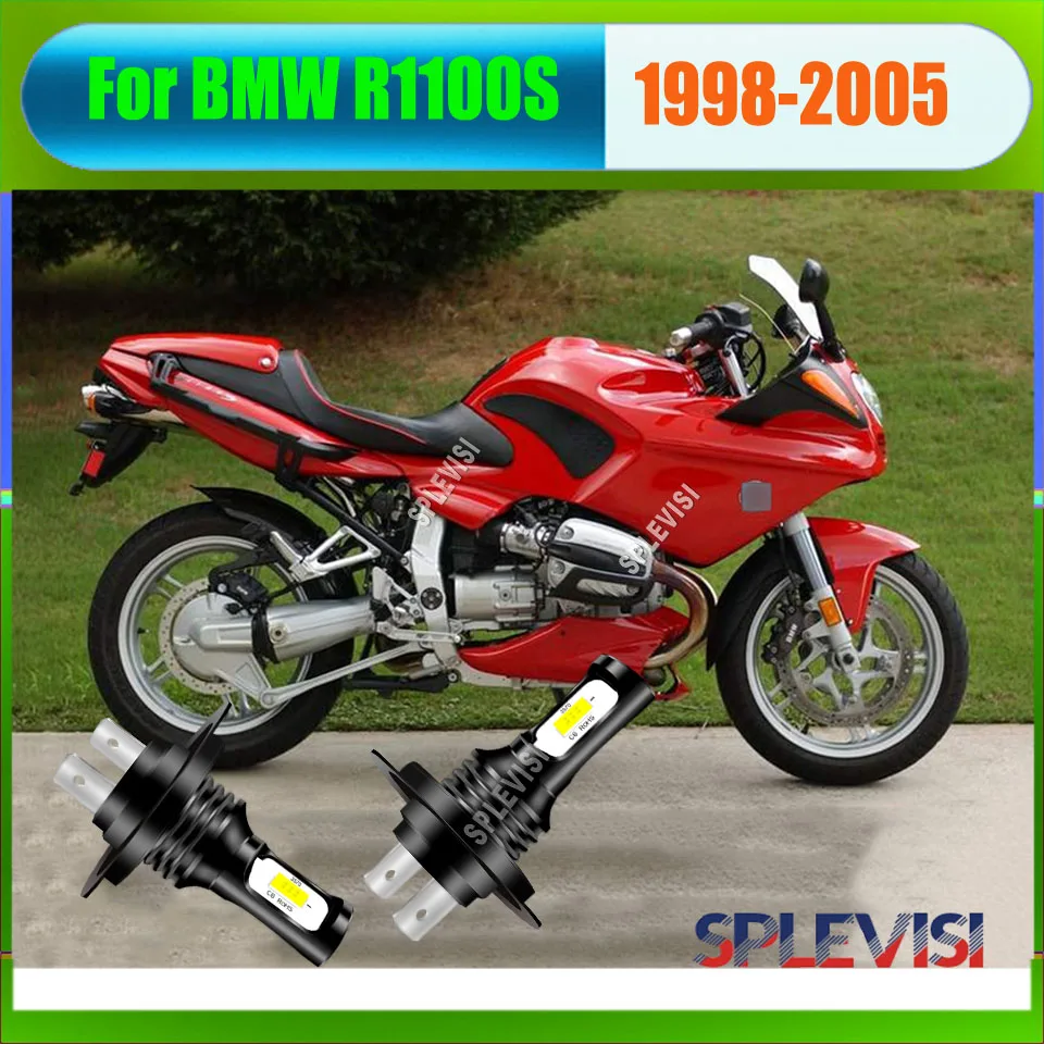 

2x H7 6000K White Motorcycle LED Headlights -high brightnesss with low power consumption For BMW R1100S1998 1999 2000 2001-2005