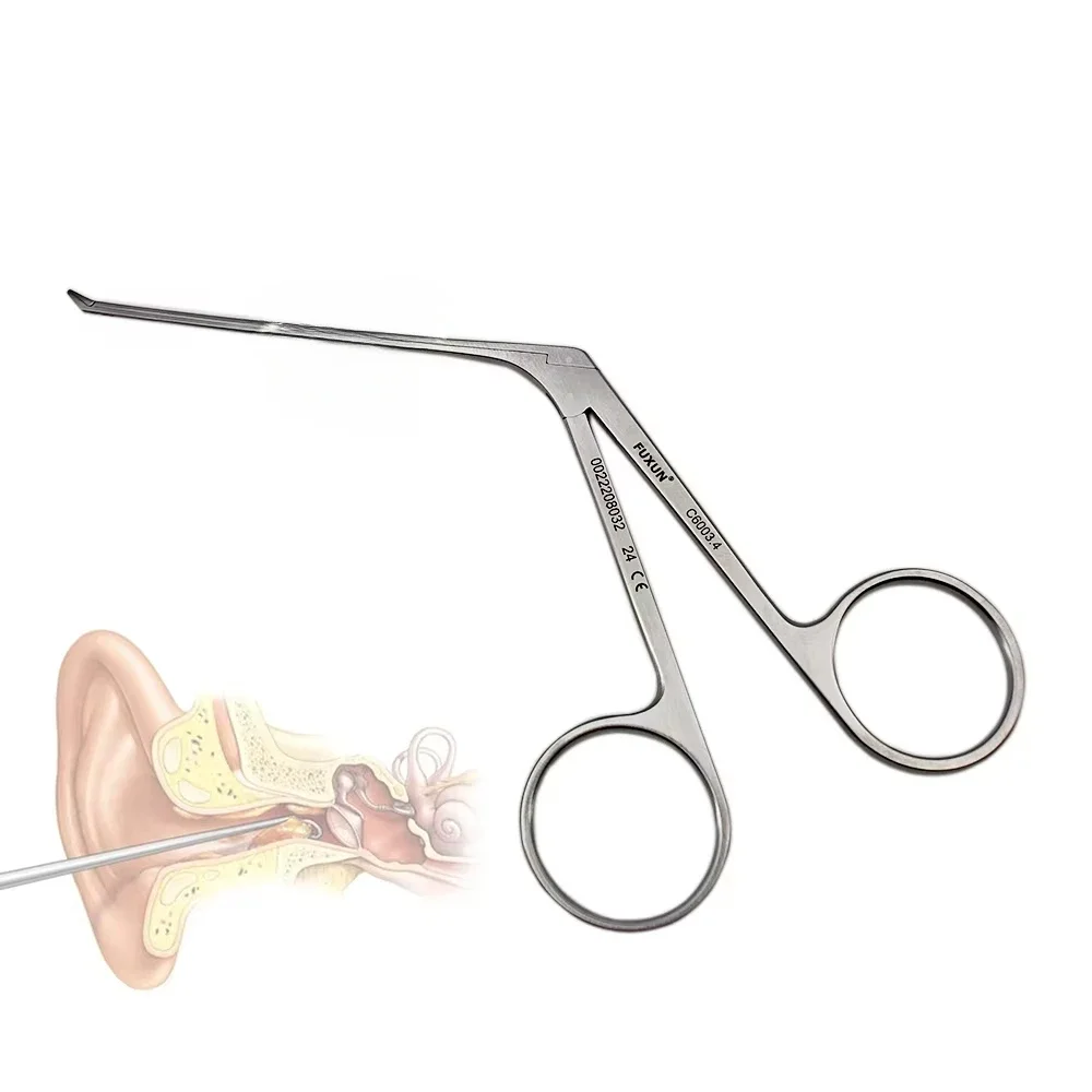 

Manual Power Source ENT Otology Operating Otoscopy Instrument Set 80mm Middle Ear Scissors Rongeur Malleus Polypus Forceps