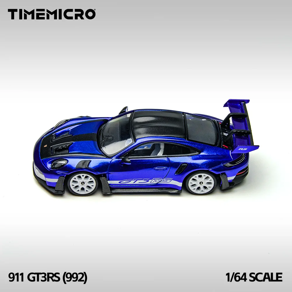 

*Pre-order*TIME MICRO 1:64 992 GT3 RS Blue Painting Simulation Alloy Car Model for Hobby&Display*Gift