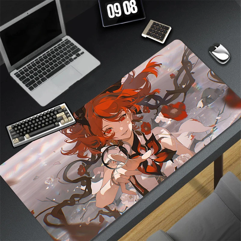 

Mouse Pad Kawaii Flower Keyboard Pad Laptop Wuthering Waves Mousepad PC Sexy Camellya Table Mat XXL Anime Girl Desktop Mouse Mat