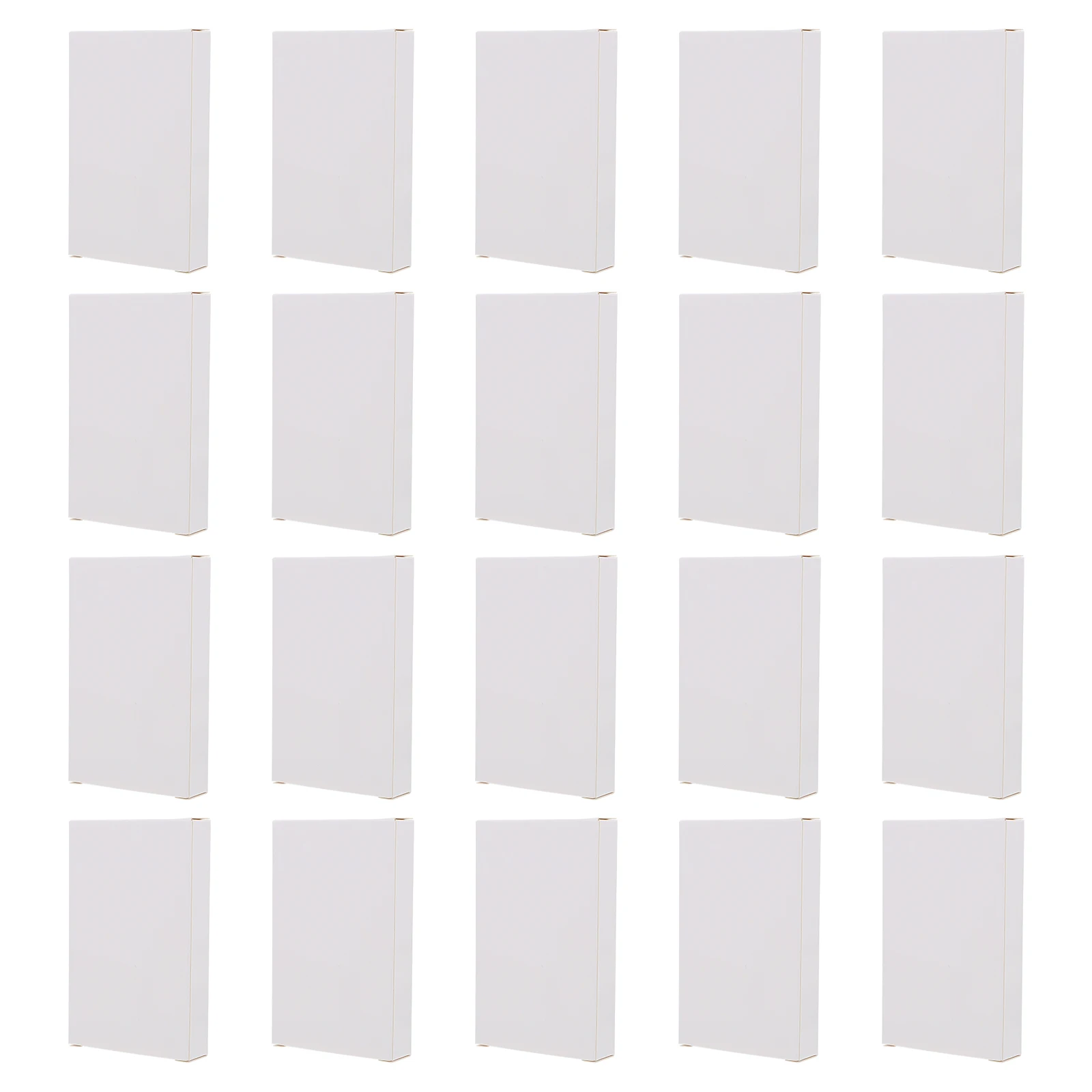 

30 Pcs White Cardboard Boxes Durable Wrapping Paper Holders Storage Crate Lightweight Office Packing Boxes