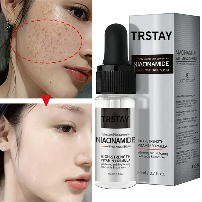 

Effective Whitening Serum Remove Dark Spots Freckle Essence Anti-Aging Niacinamide Fade Pigmentation Melasma Brighten Skin Care