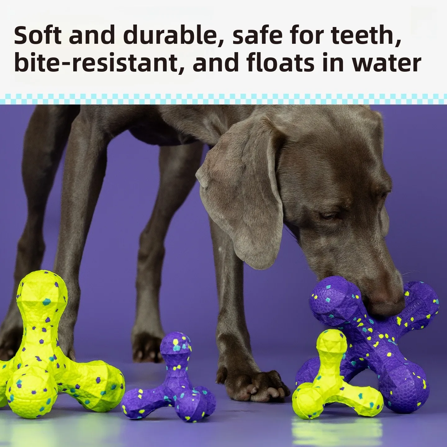 

Non-Destructible Dental Dog Chew Toy Flexible Bite Resistant Teeth Cleaning Pet Toy