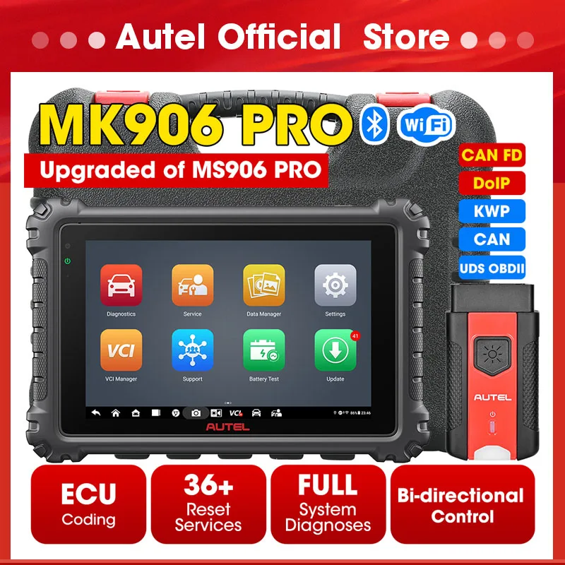 

Automotive Scanner Autel MaxiCOM MK906PRO Diagnostic Tools MK906 Pro Auto Mechanic Workshop Tool PK MK906BT MS906BT