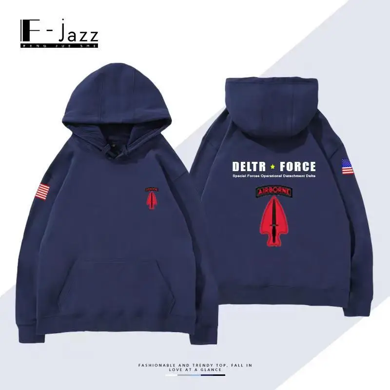 Hooded Hoodie Military Peripheral Enthusiast Tough Guy Tactical Casual Men Cotton Fashion Trend Unisex Loose Sweatshirt Women