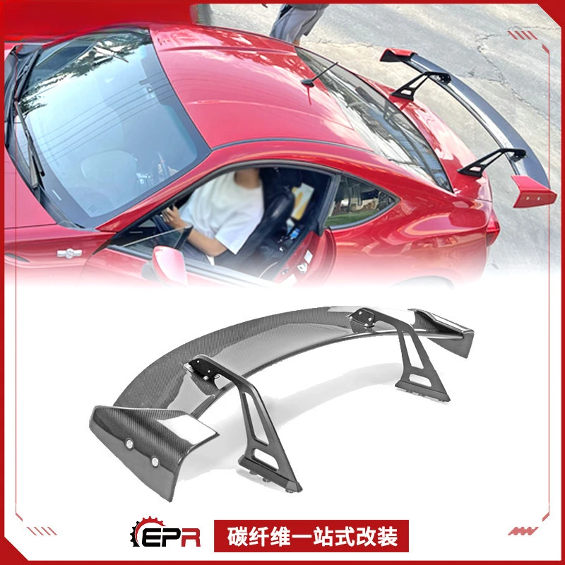 

For Toyota 86/GR86 Carbon Fiber AD Style Gooseneck GT Fixed Rear Spoiler