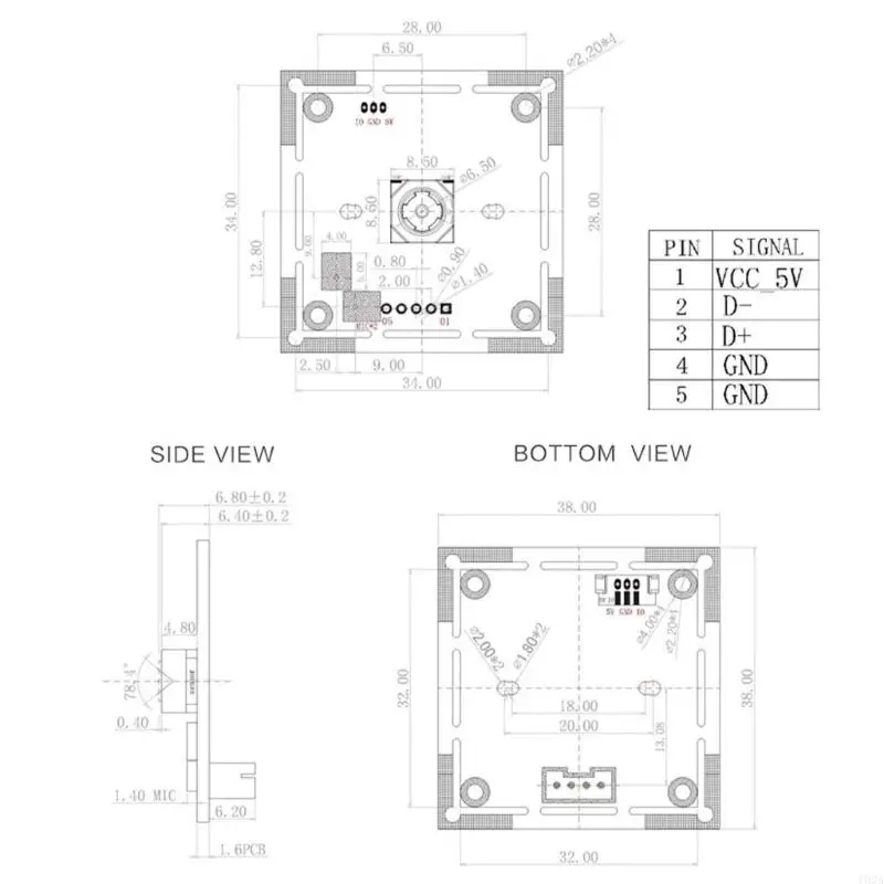 Módulo câmera USB 13megapixels 13megapixels para uso câmera profissional 193a