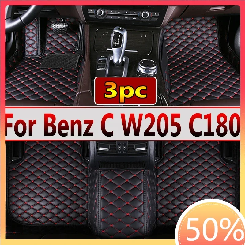 Car Floor Mats For Mercedes Benz C Class W205 C180 200 220 250 260 300 350 400 450 2014-15 2016 2017 2018 2019 2020 Accessories