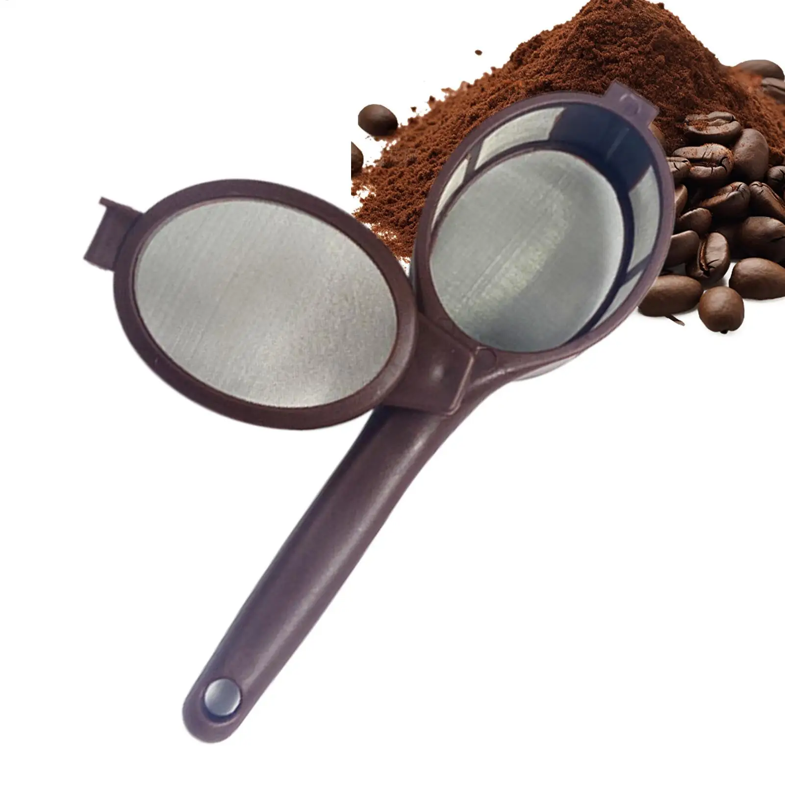 

Fine Mesh Tea Strainer Spoon for Loose Leaves Tea Long Handle Coffee Filter Scoop Reusable Dripper for Kitchen Cafe Accessories