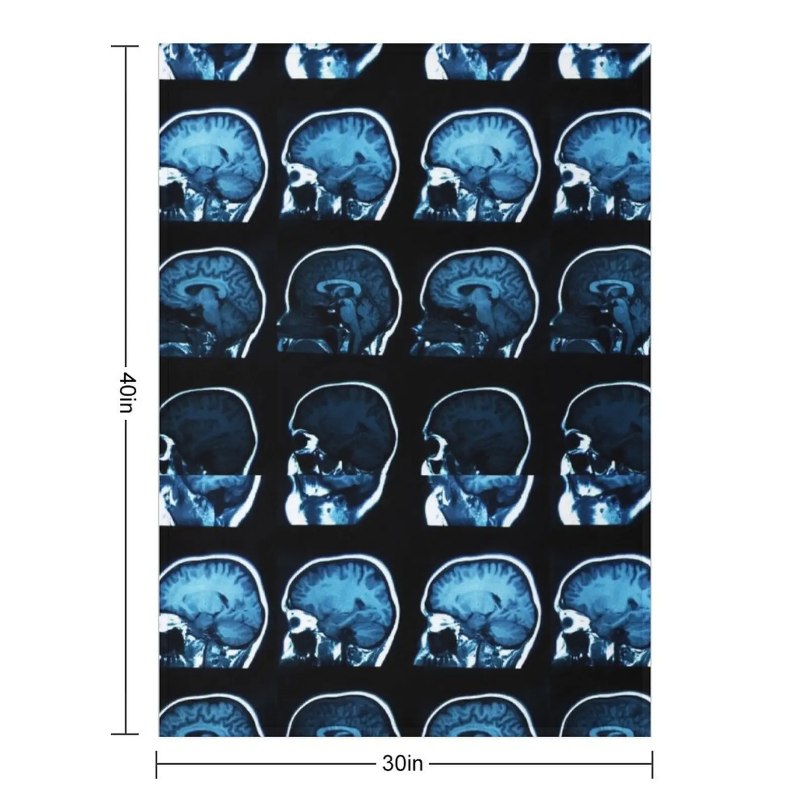بطانية رمي الأشعة السينية من Brain MRI، بطانيات أنيمي كبيرة جدًا