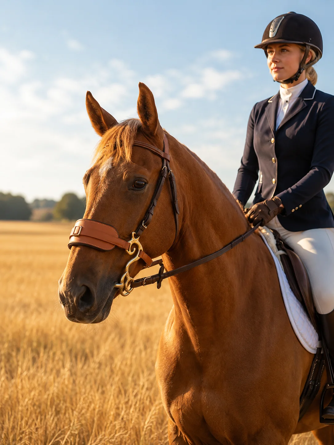 Adjustable Faux Leather Horse Headstall for Riding and Training with Soft Padded Noseband and Durable Metal Hardware