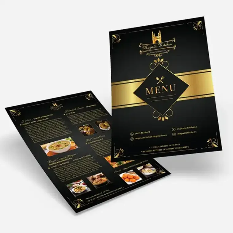 100/200pcs size A5 A6 Custom Leaflet Flyers Printing Services Outdoor Advertising Manua Printing Poster