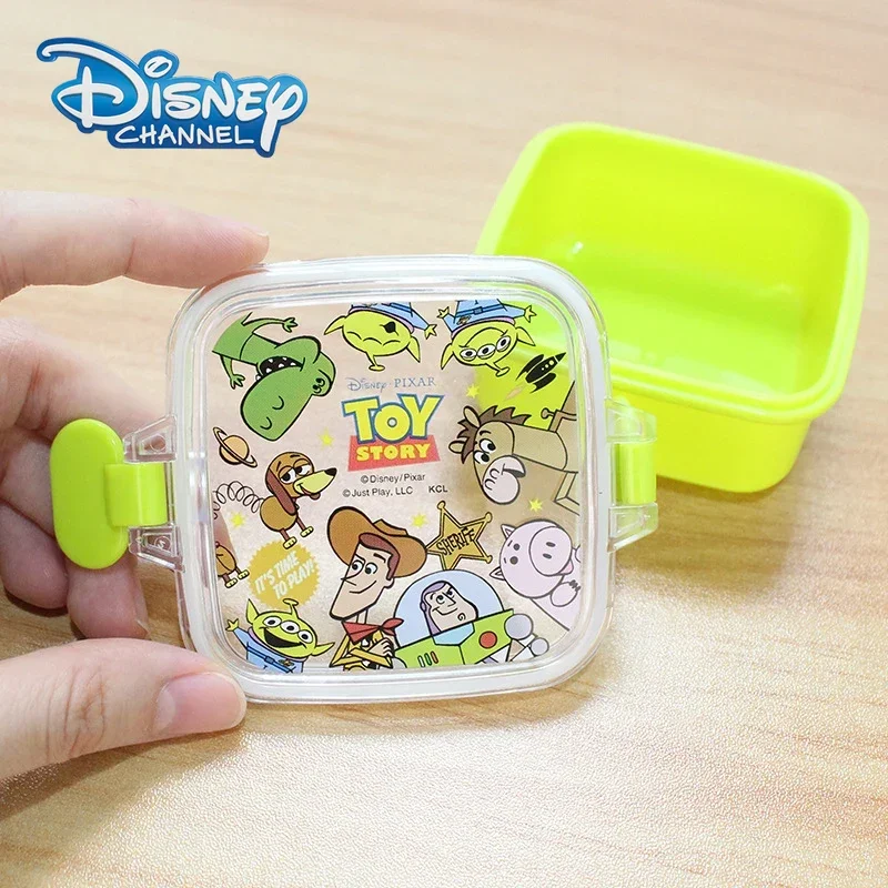 

Mickey Mouse Mini Bento Box Kawaii Cartoon Toy Story Outdoor Picnic Fruit Snack Box Single Layer Portable Storage Student Baby