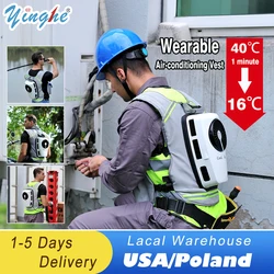 Summer Air-Conditioning Vest Women's Men's Vest Camping Rechargeable Air Conditioning Clothes Cooling Vest For Climbing Fishing