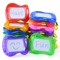 6/12PCS Magnetic Drawing Board Erasable Writing Pad Mini Keychain Kids Birthday Party Favors for guest Pinata Goodie Bag Filler