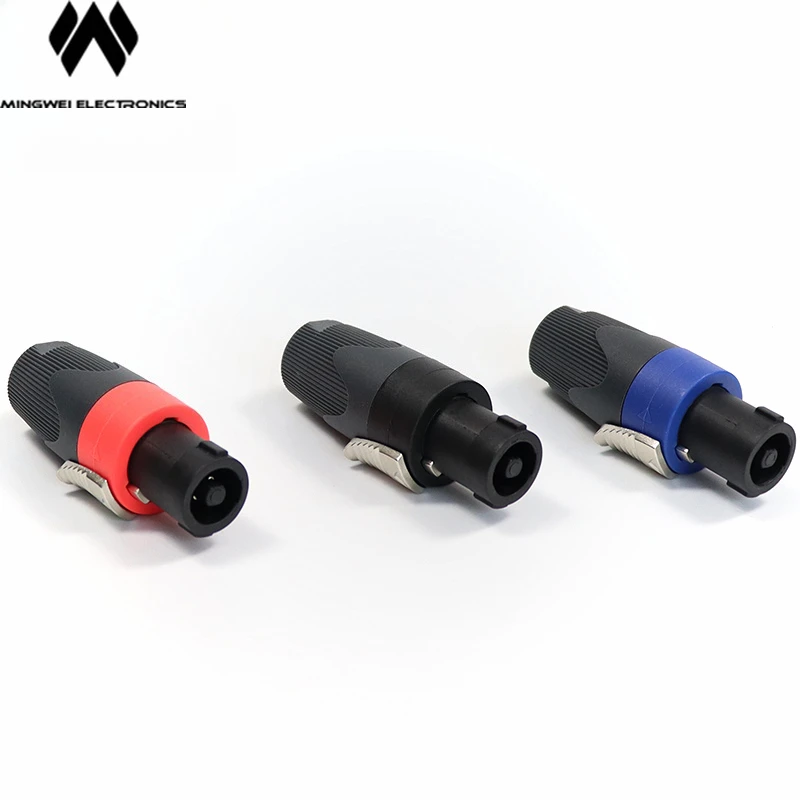China Custom Made Fault Tolerant Weatherproof  High Quality Signal Transmitting 4 Pole Speakon