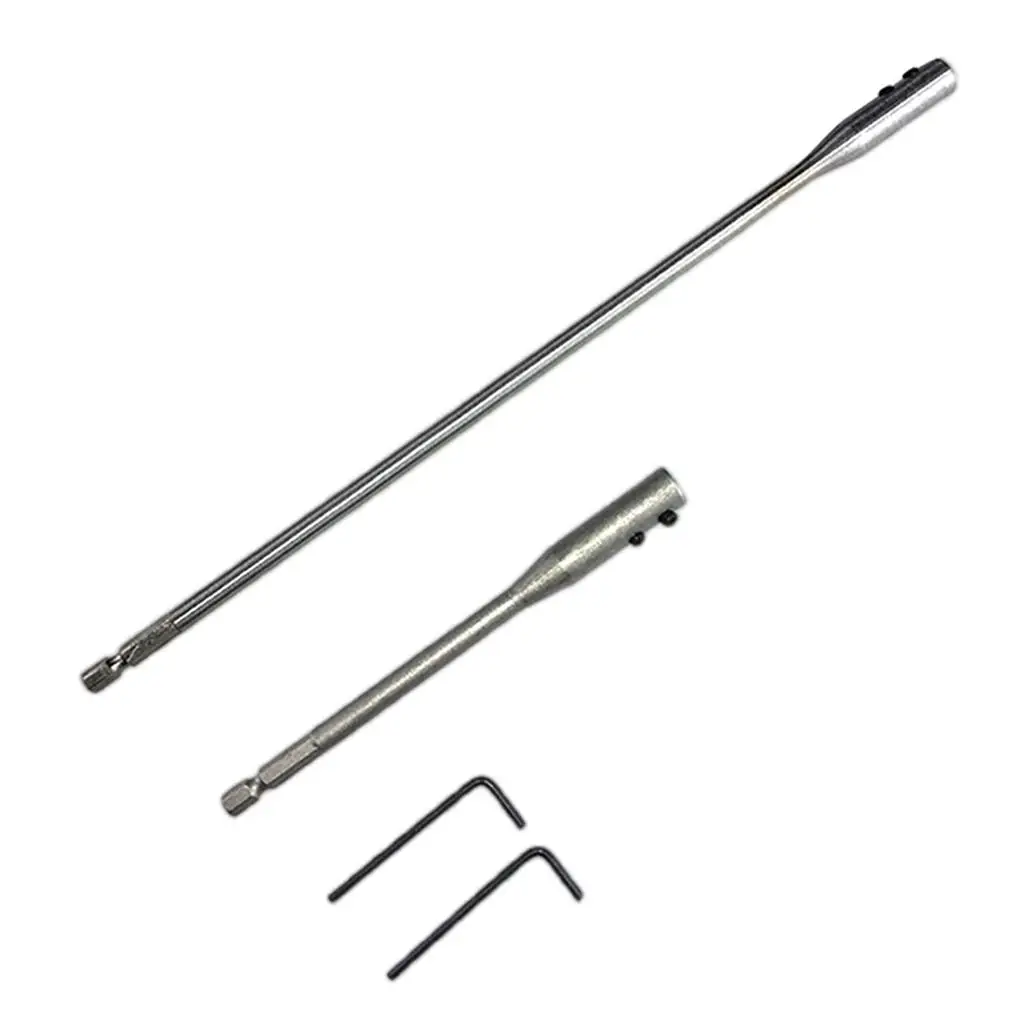 2-6pack 2 Pieces Multifunctional Drill Bit Extension Bar with Wrench for