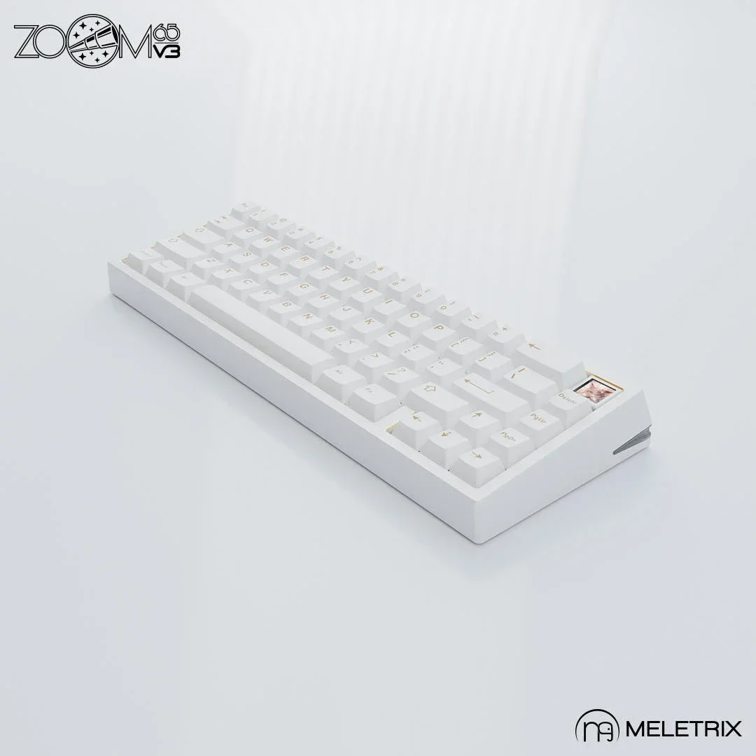 Imagem -05 - Zoom 65 v3 Kit Teclado Mecânico Personalizado Liga de Alumínio Tela Personalizada Tri Mode Rgb Jogos sem Fio Presente pc Gamer