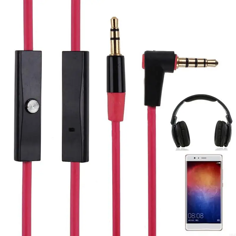 

A9LF 3.5mm remplacement L Câble Cordon avec micro pour for Monster for Beats By