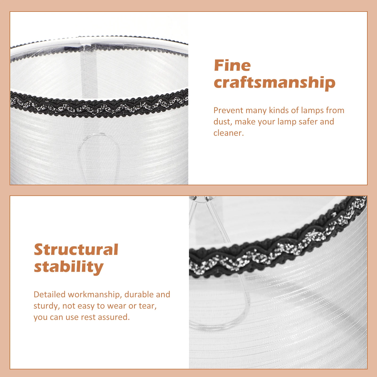 

Lamp Shades For Table Lamps Small Chandelier Shades Clip On Fabric Cover Bedroom Living Room Office Light Fixture